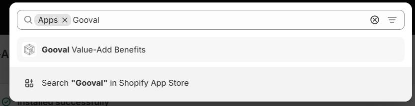 Install Gooval from the Shopify App Store